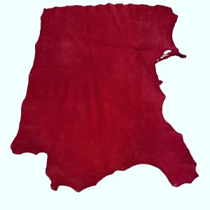Bison Leather: #1 Quality / Red