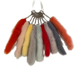Mink Tail Keychain
