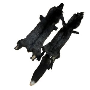 Silver Fox Fur: #2 Quality / X Large / Dark Colour