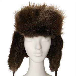 Fur Hat:  Beaver / Trapper-Style
