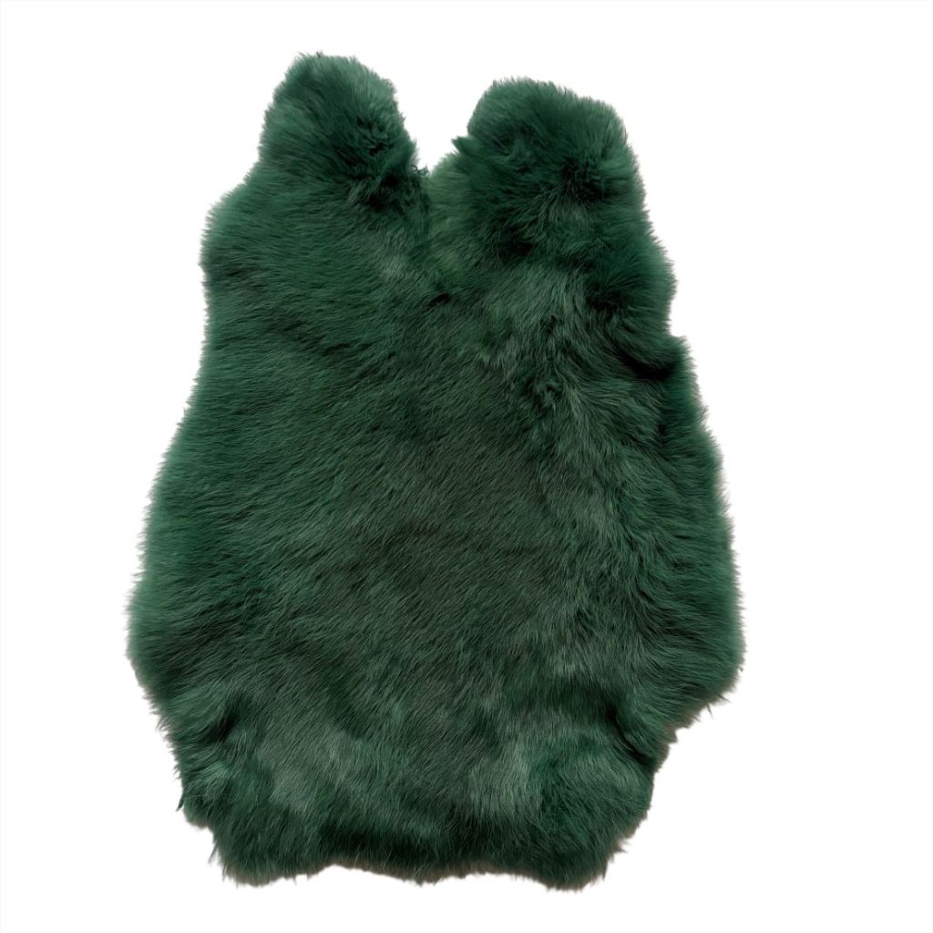 Rabbit Fur - #1 Quality/Medium/Green (Dark)