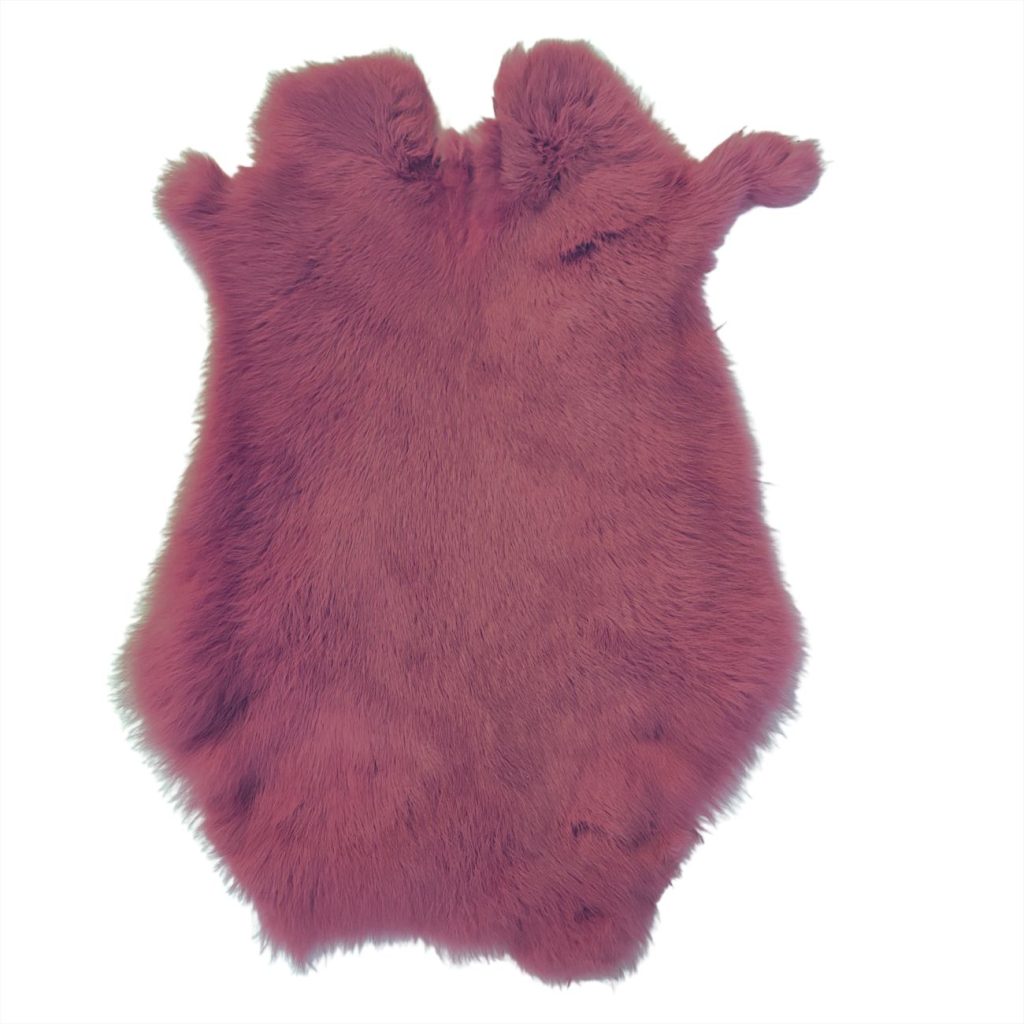 Rabbit Fur - #1 Quality/Medium/Pink (Dark)