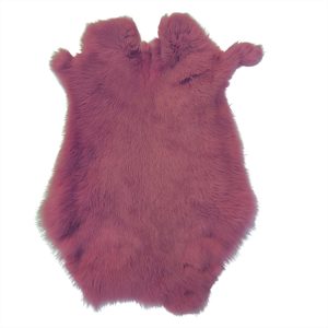 Rabbit Fur - #1 Quality/Medium/Pink (Dark)