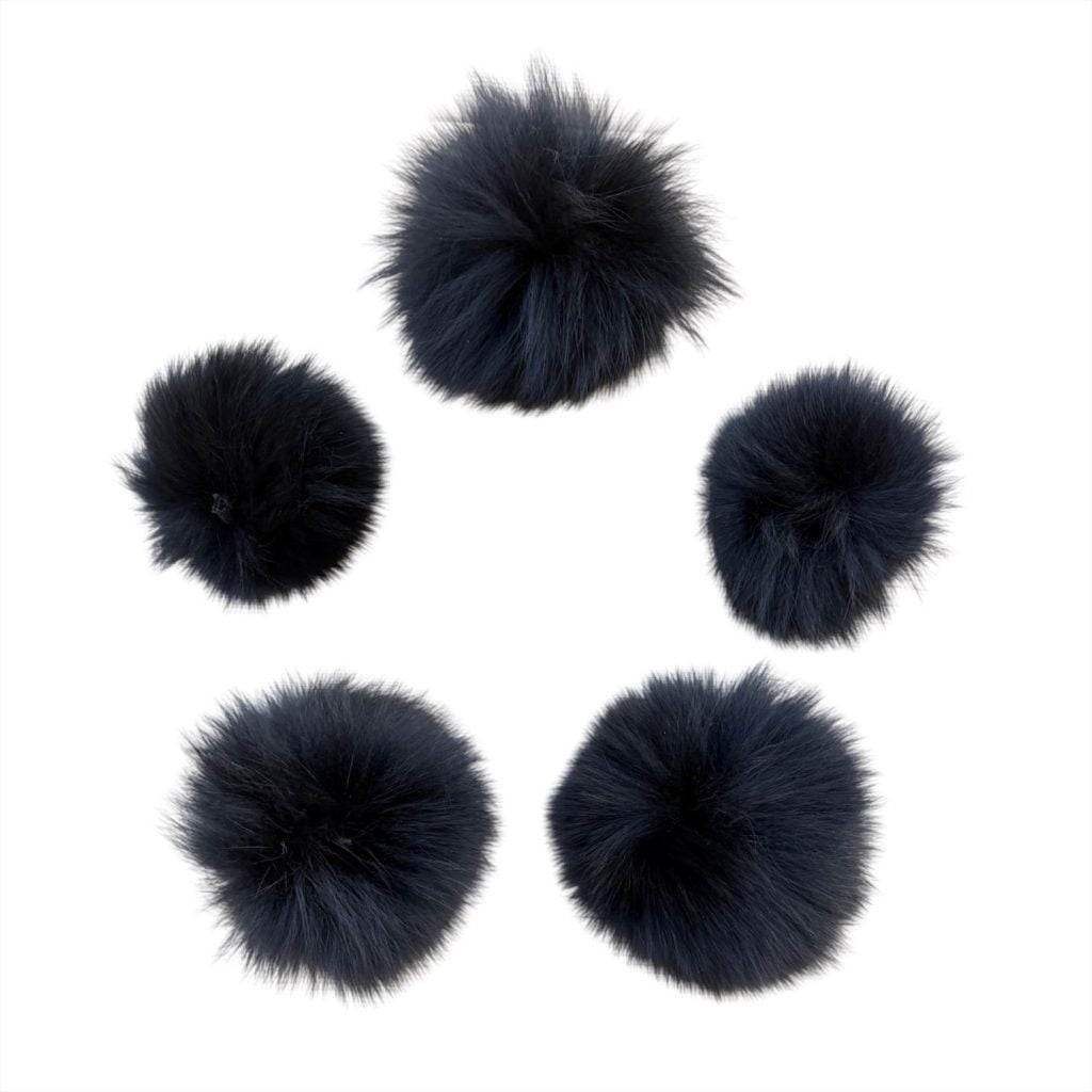 Fur Pom Pom - Fox / Black