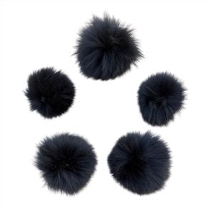 Fur Pom Pom - Fox / Black
