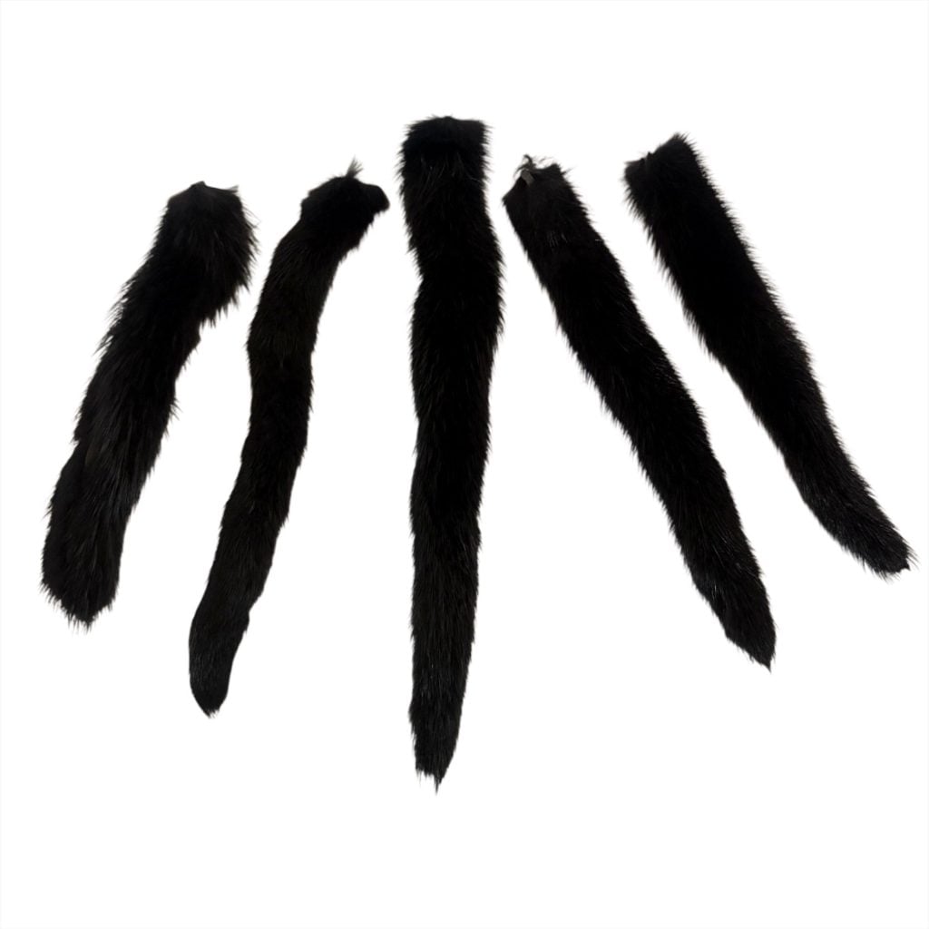 Mink Fur: Tail (Black)