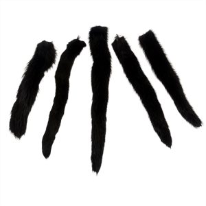 Mink Fur: Tail (Black)